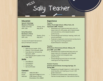 elementary school teacher resume