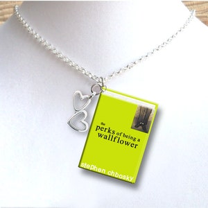 The Perks Of Being A Wallflower - Style 2 - with Your Choice of Charm  - Miniature Book Necklace