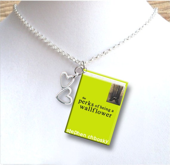 The Perks Of Being A Wallflower - Style 2 - with Your Choice of Charm  - Miniature Book Necklace