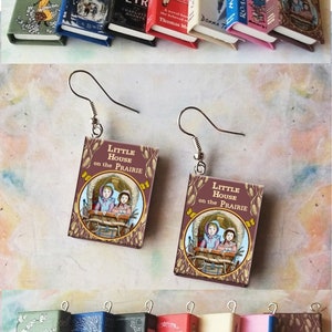 Little House On The Prairie - Micro-Mini Book Earrings