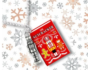 The Nutcracker - with Your Choice of  Charm - Miniature Book Necklace