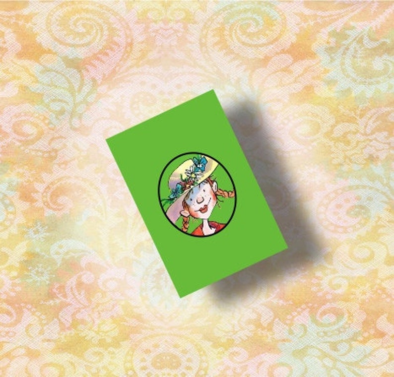 Pippi Longstocking - Micro-Mini Book Earrings image 2