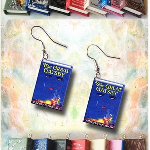 The Great Gatsby - Micro-Mini Book Earrings