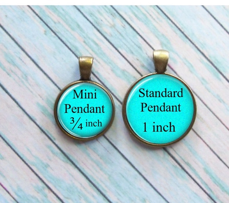 Antique Bronze Vintage Style Mini Pendant I Still Believe in 398.2 with Key Charm