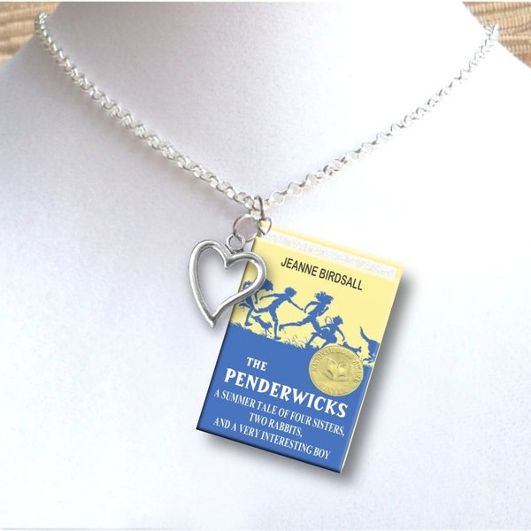 The The Penderwicks - Original Cover  - with Your Choice of Charm - Miniature Book Necklace