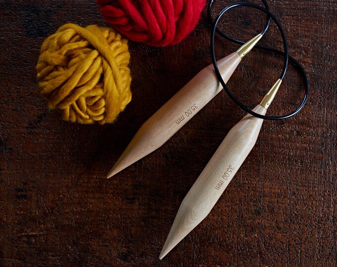 35mm Giant Circular Knitting Needles Extreme Knitting Etsy