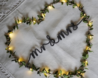 Personalised Heart Light | Custom Wedding Decoration | Custom LED Sign | Rustic Wedding Decoration