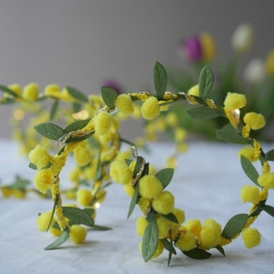 Spring Bud Pom Pom Fairy Light String: Easter Wedding Decor