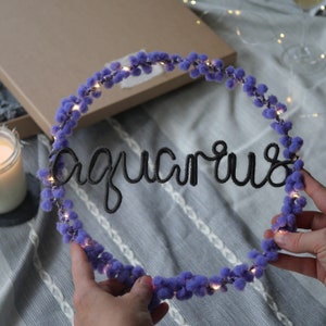 Zodiac Fairy Light Hoop