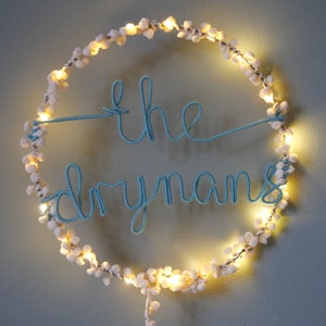 Custom Two Word / Name Light Personalised LED Night Light Handmade Light Up Sign image 7