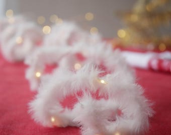 Festive Fluffy Fairy Lights | Handmade Table Decoration