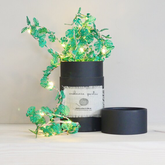 Monstera Blatt Lichterkette: Tropisches Dekor, Geschenk fr  Pflanzenliebhaber - Etsy sterreich