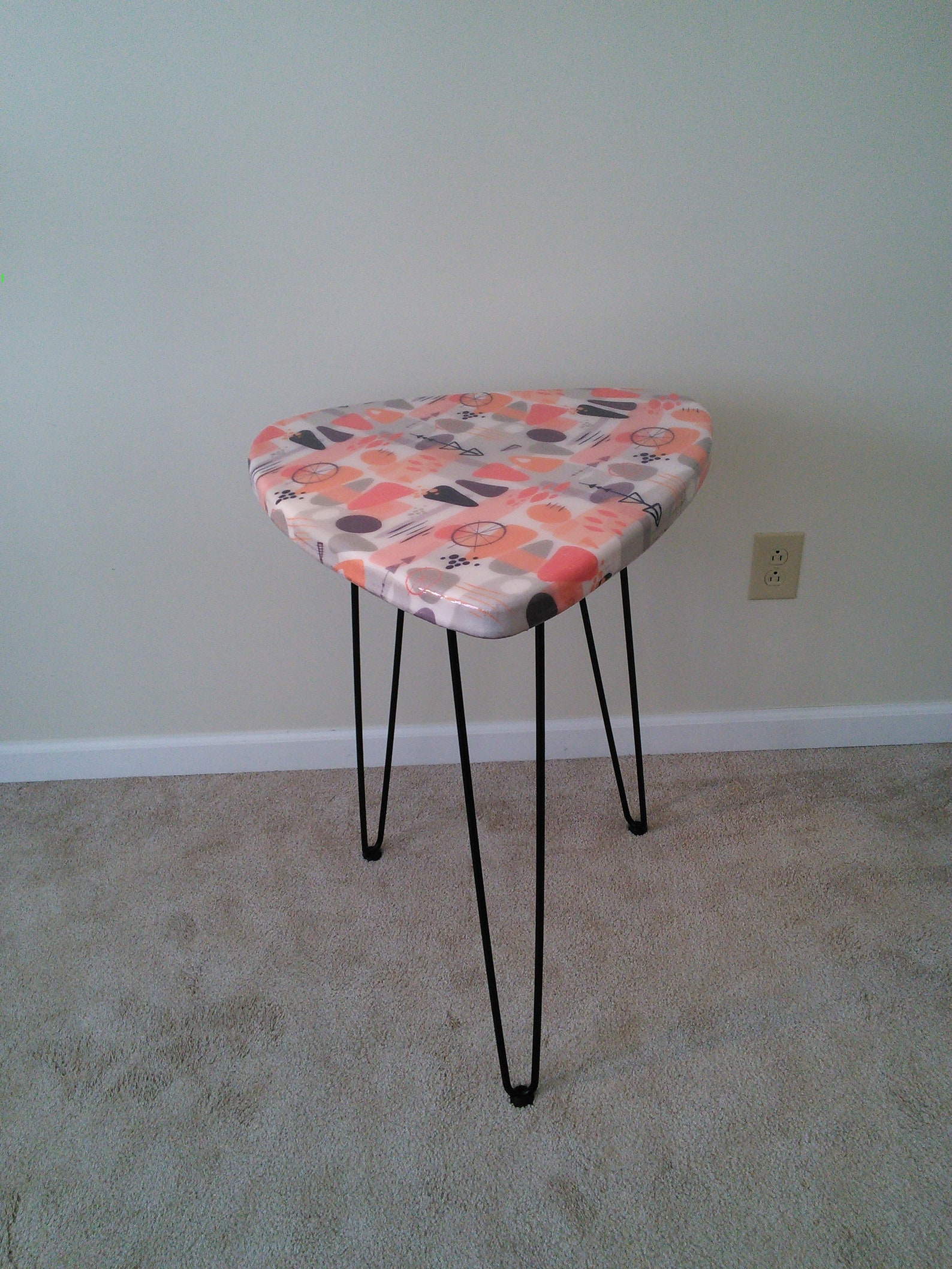Mid Century Modern Style Guitar Pick Table Etsy