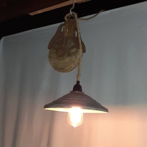 Antique Pulley Pendant Light