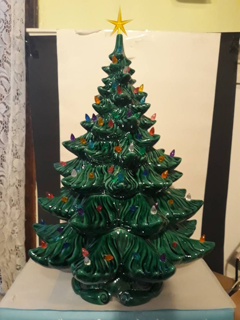Large Handmade Ceramic Christmas Tree | Etsy