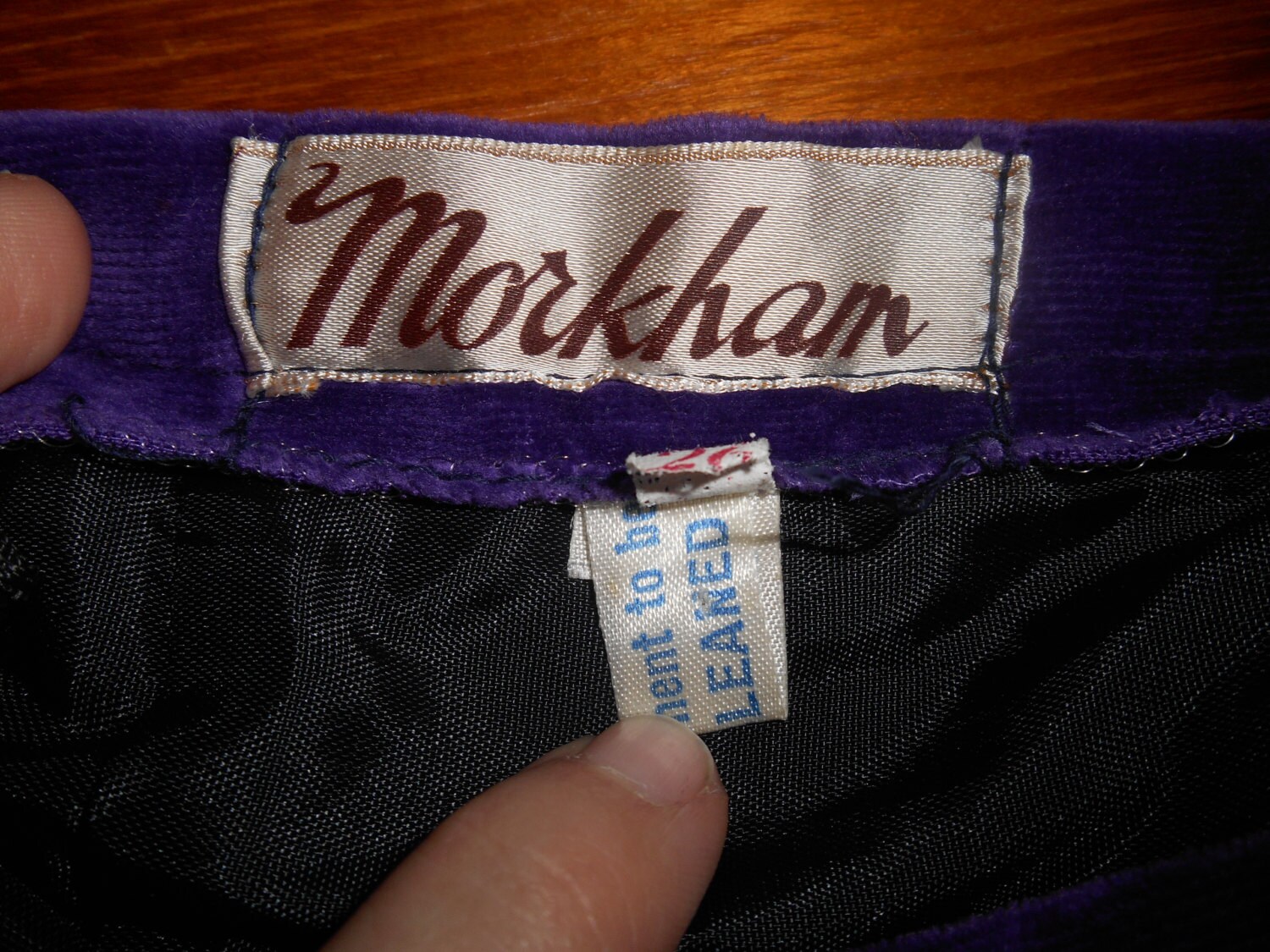 Cute Vintage Retro 1970s Purple Velvet Maxi Skirt by Morkam UK - Etsy