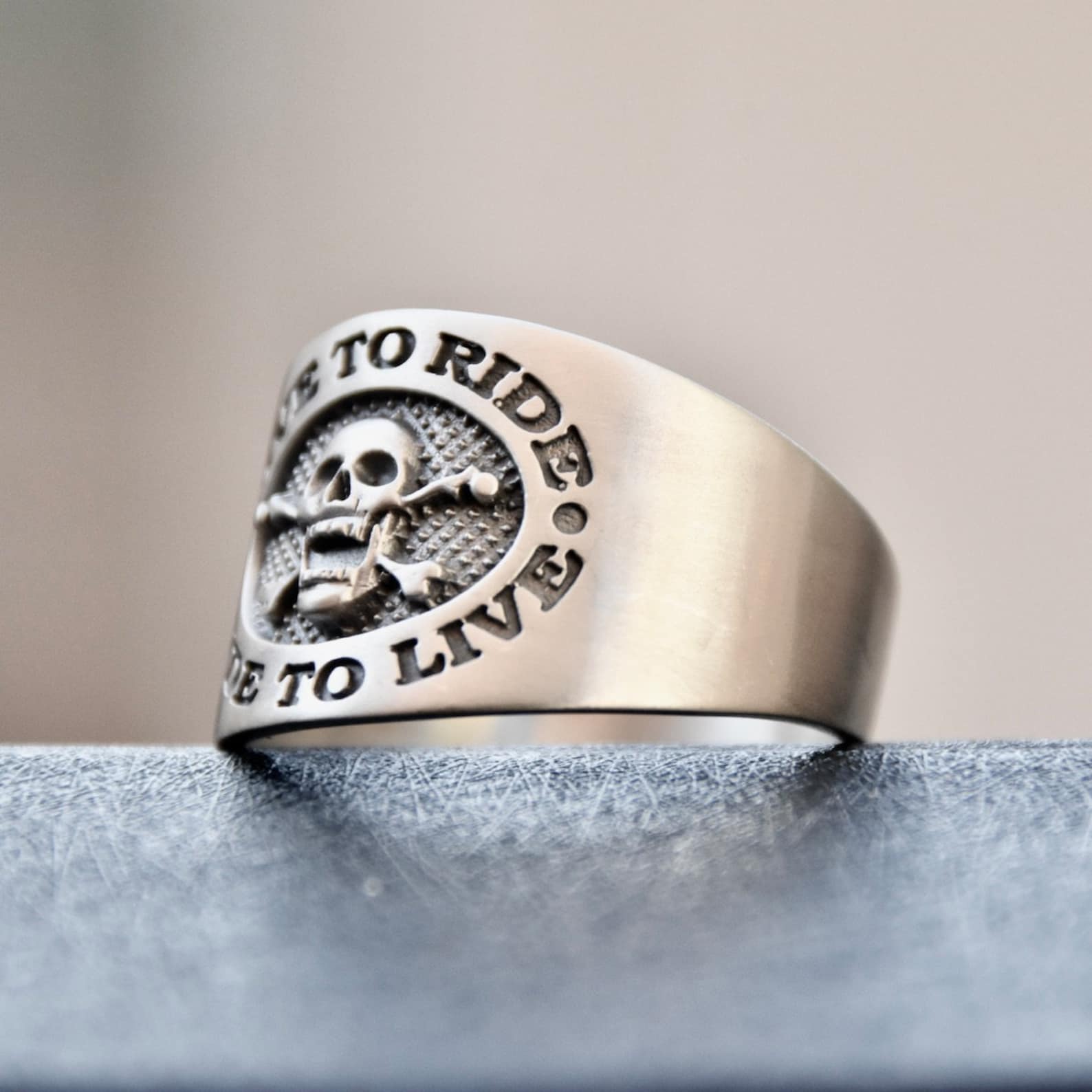 American Biker Harley Sterling Silver 925 Motorcycle Ring All Sizes US ...
