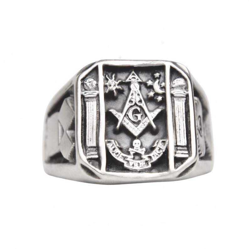 Masonic Ring Sterling Silver 925 Masons Handmade All Sizes US 7 - 15 - Etsy