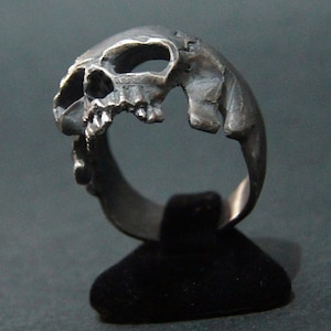 New Amazing Sterling Silver Skull Ring Handmade Masonic Freemason Masonry Biker Harley All Sz US 8 14 Silverzone77