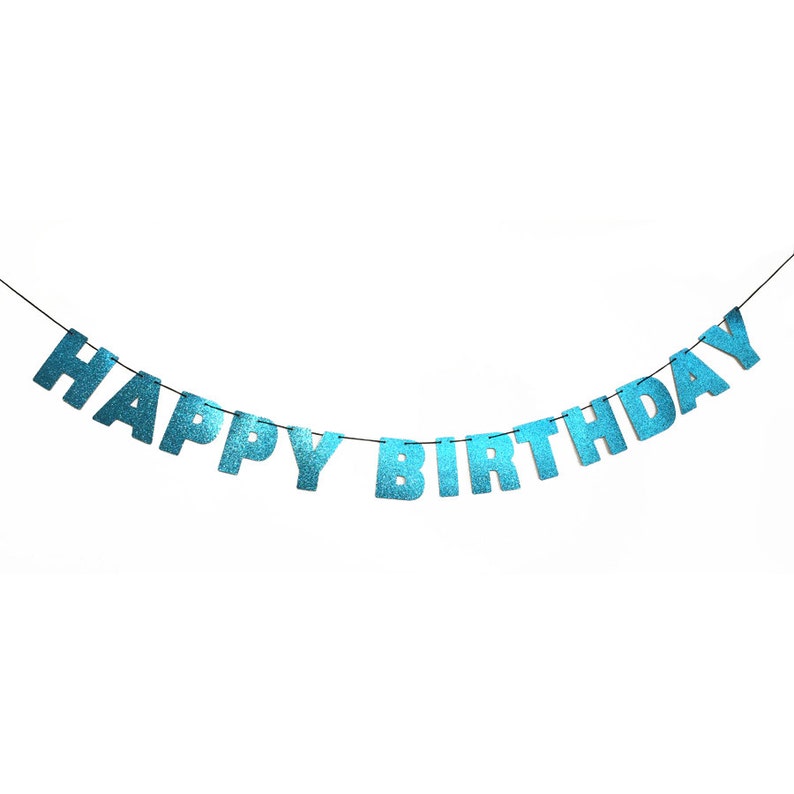 HAPPY BIRTHDAY Banner Wall Hanging Party Decorations Etsy