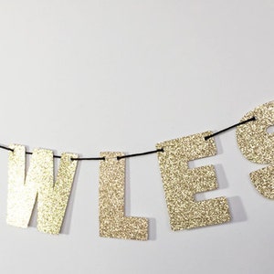 FLAWLESS Glitter Banner Wall Hanging Sparkly Rose Gold Party Decorations Photo Prop Woke Up Like This Room Decor image 4