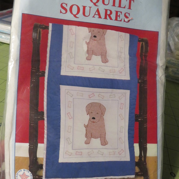 Jack Dempsey Needle Art 18" Quilt Squares - Item #732 - Pattern #396 - Puppies