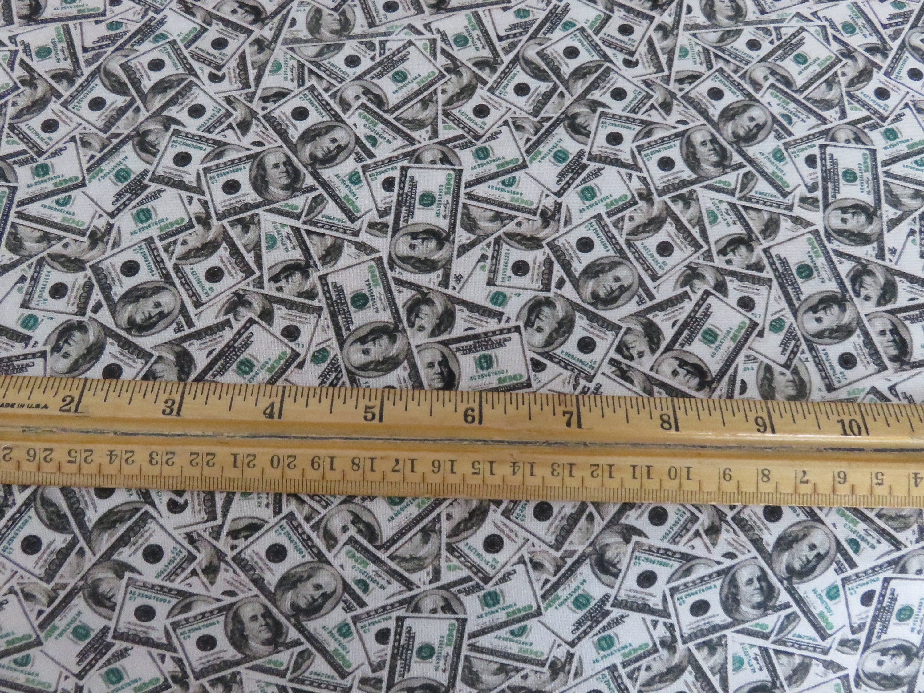 Money Money cotton fabric sold by the yard 100 dollar Etsy España