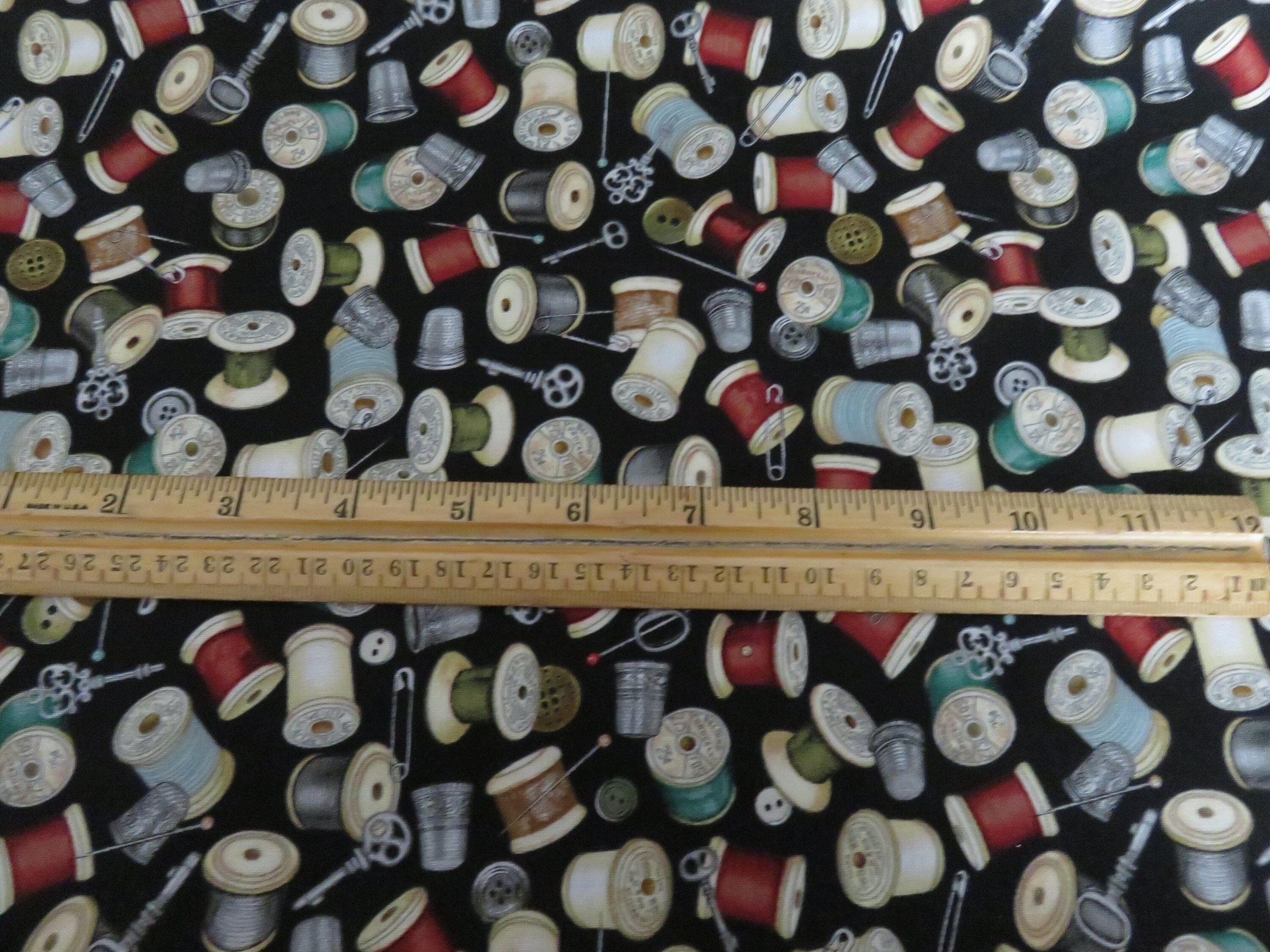 Seamless cotton fabric by Dan Morris for QT Fabrics Black Etsy