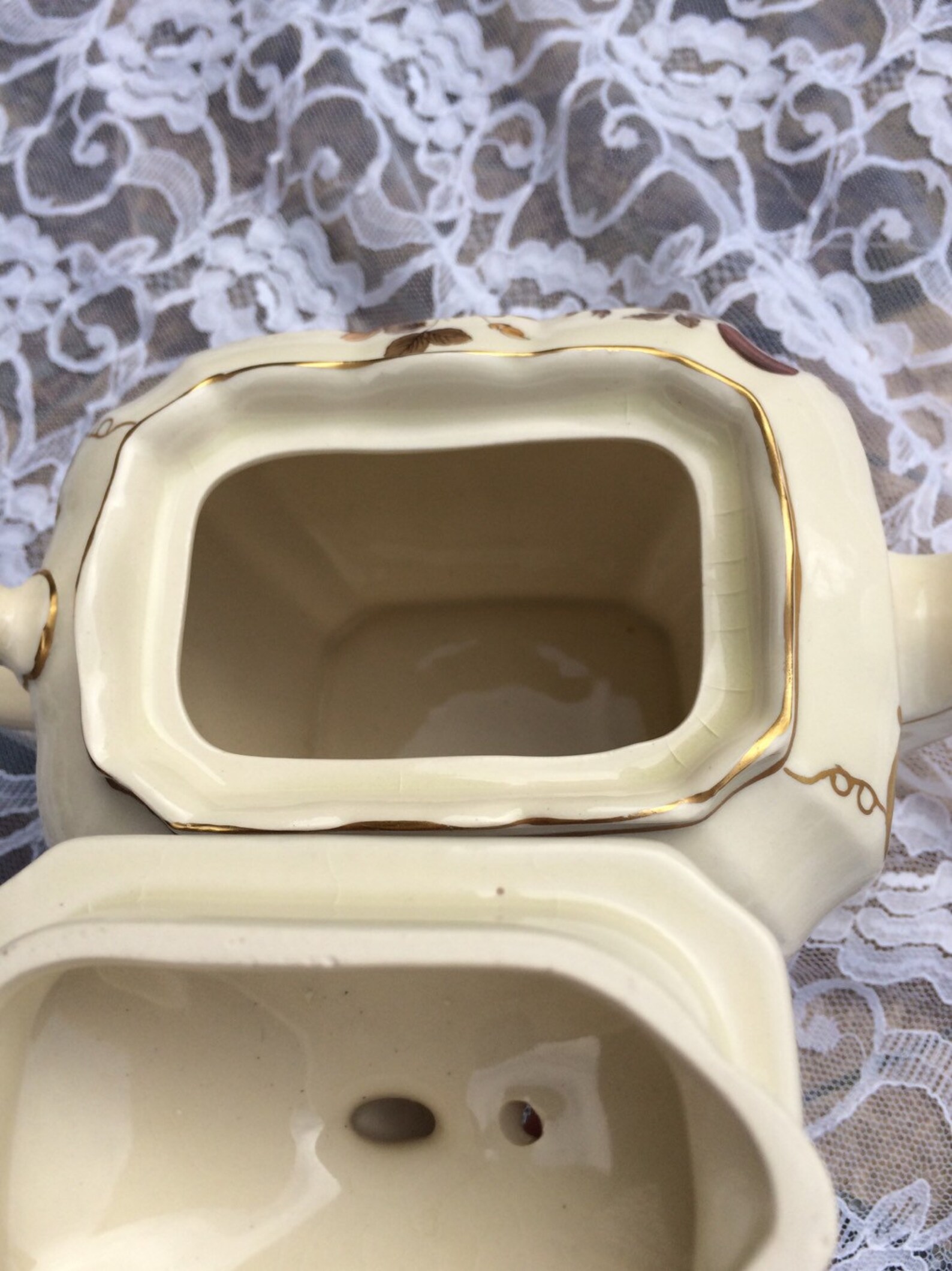 Sadler Fall Rectangular Teapot Unique - Etsy