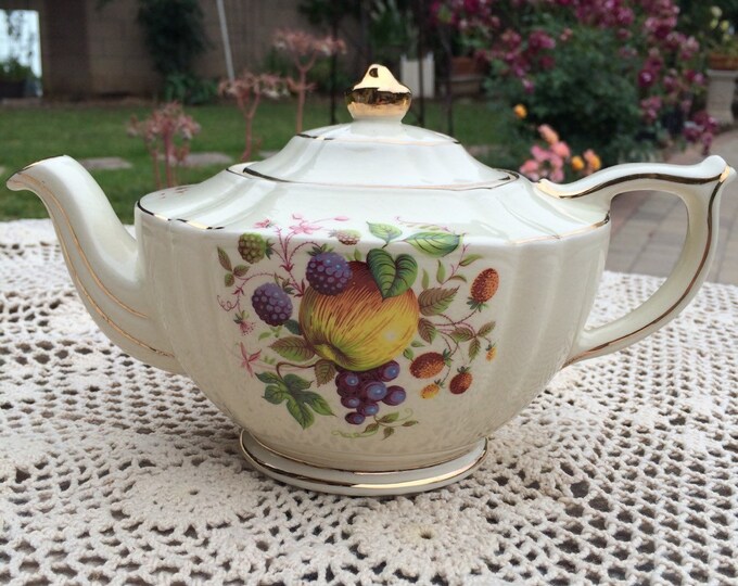 Sadler Teapot Fruit Medley Etsy Australia