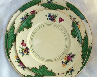 Booths Ribstone Ware 1930's Place Setting