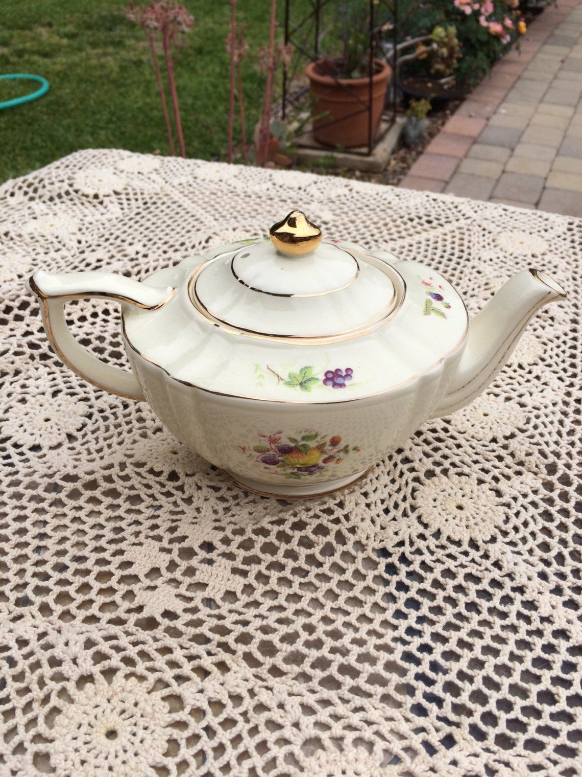 Sadler Teapot Fruit Medley Etsy