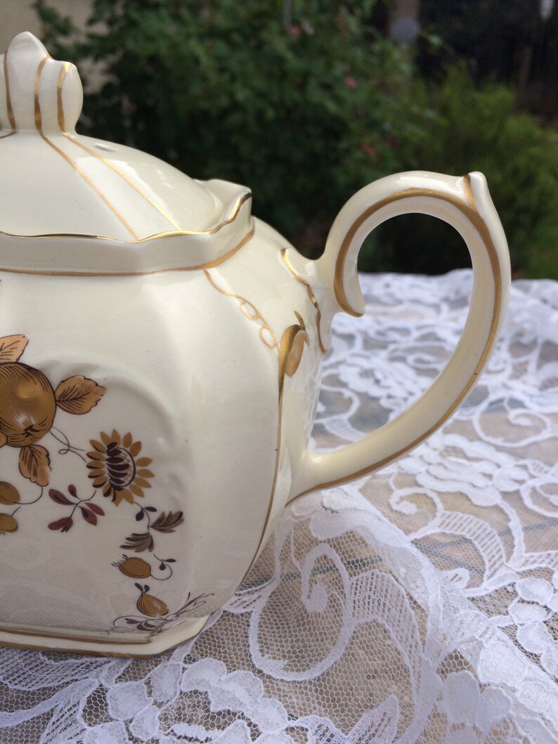 Sadler Fall Rectangular Teapot Unique Etsy