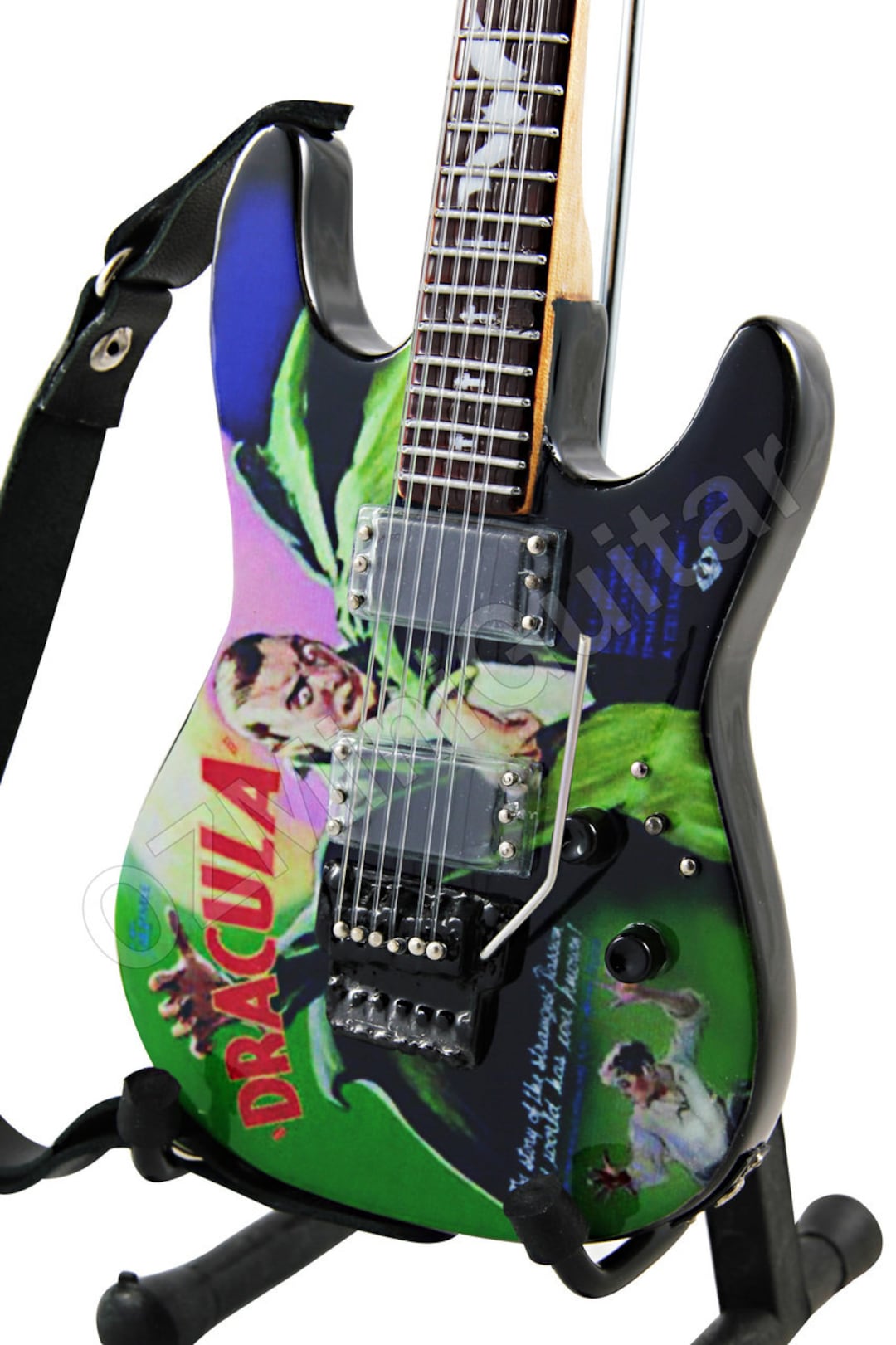 Miniature Guitar Kirk Hammett Metallica DRACULA Art Style - Etsy