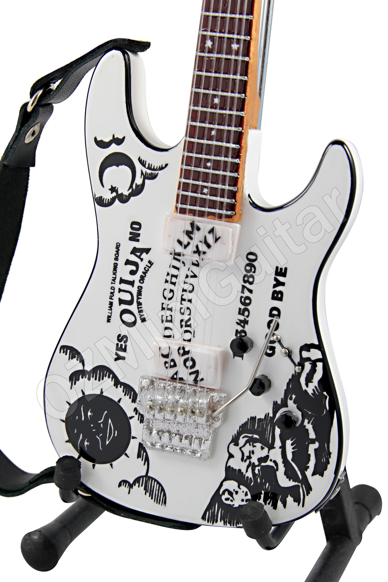 Miniature Guitar Kirk Hammett Metallica OUIJA White - Etsy