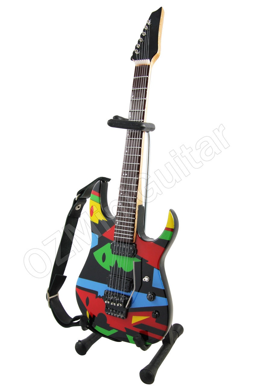 JOHN PETRUCCI - Ibanez Color Cubist 1:4 Scale Replica Guitar ~Axe Heaven