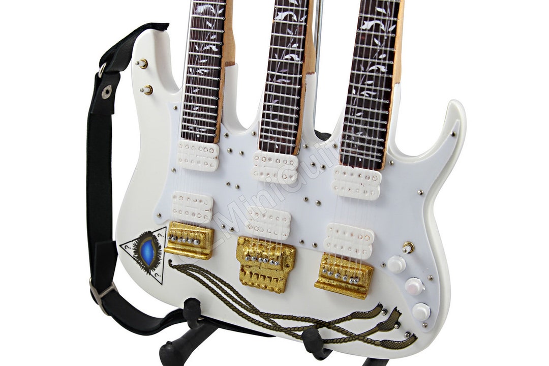 Miniatura Chitarra Ibanez JEM7V Steve Vai Scala 1:4 – In Legno, Con Custodia Rigida, Per Collezionisti, Gadget Rock Memorabilia - 7