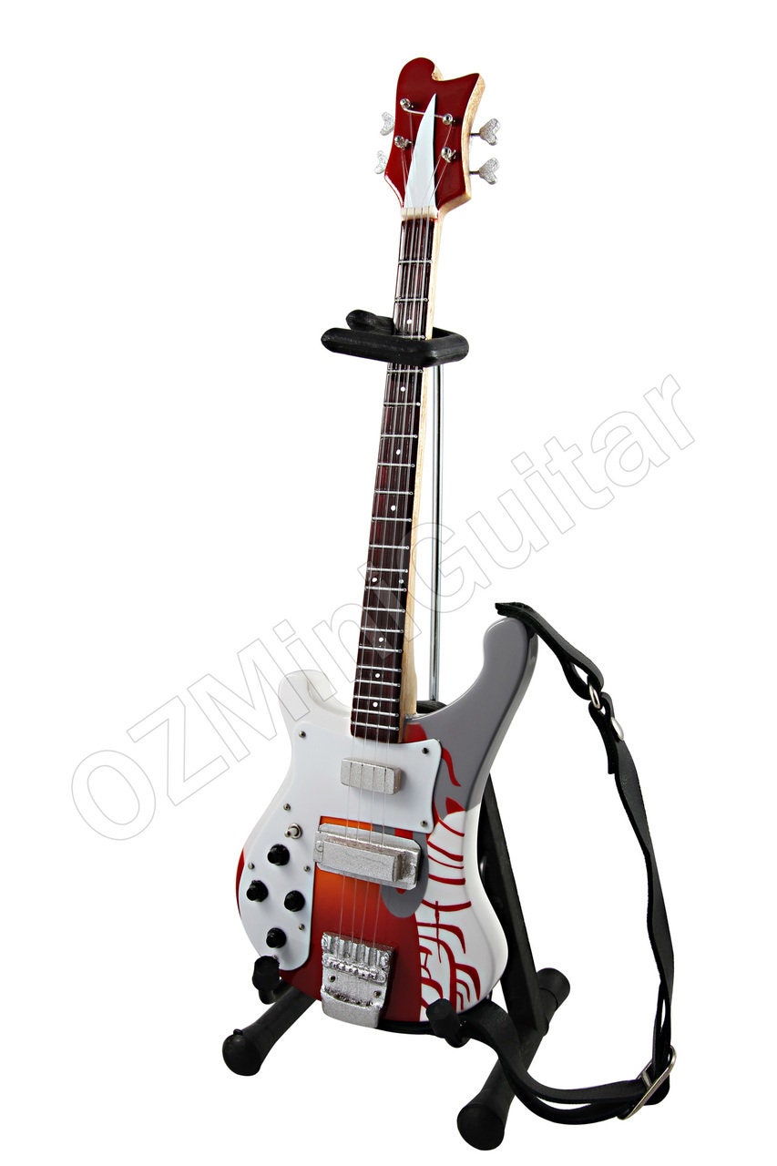 Miniature Guitar Paul Mccartney THE BEATLES Psychedelic Bass