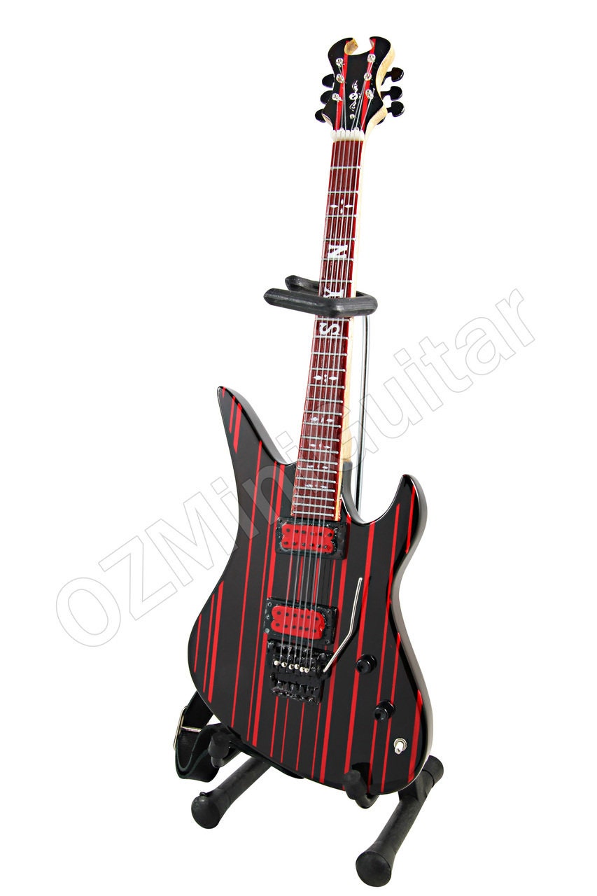 Miniature Guitar Synyster Gates AVENGED SEVENFOLD Black - Etsy