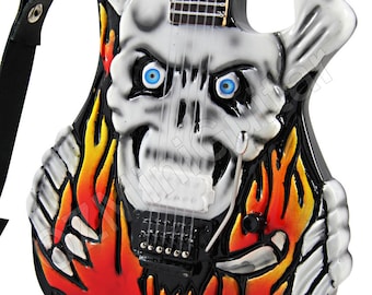 Miniature Guitar George Lynch ESP Flaming Skull