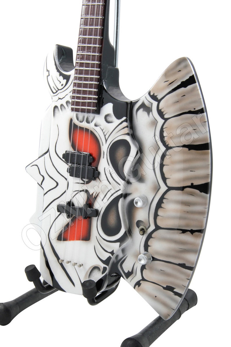 Miniature Bass Guitar Gene Simmons KISS AXE Custom image 1