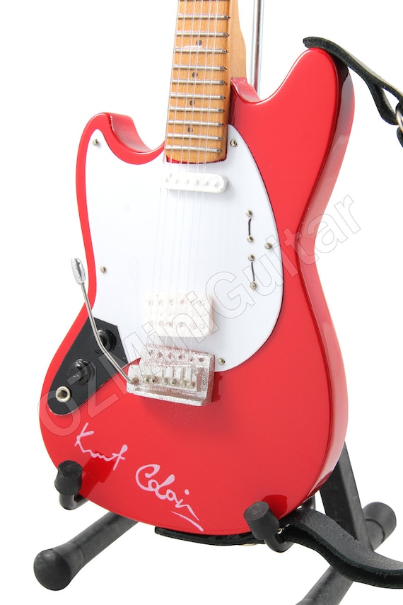 Miniature Guitar Kurt Cobain NIRVANA Red Lefty - Etsy