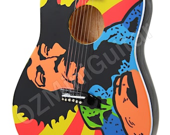 Miniature Acoustic Guitar Jimi Hendrix