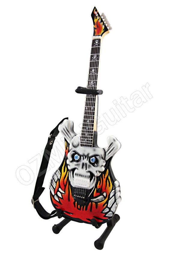 ミニチュアギター ジョージ・リンチ ESP フレイミング・スカル - Etsy 日本