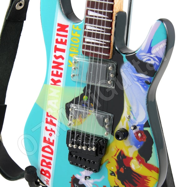 Miniature Guitar Kirk Hammett METALLICA Bride Of Frankenstein
