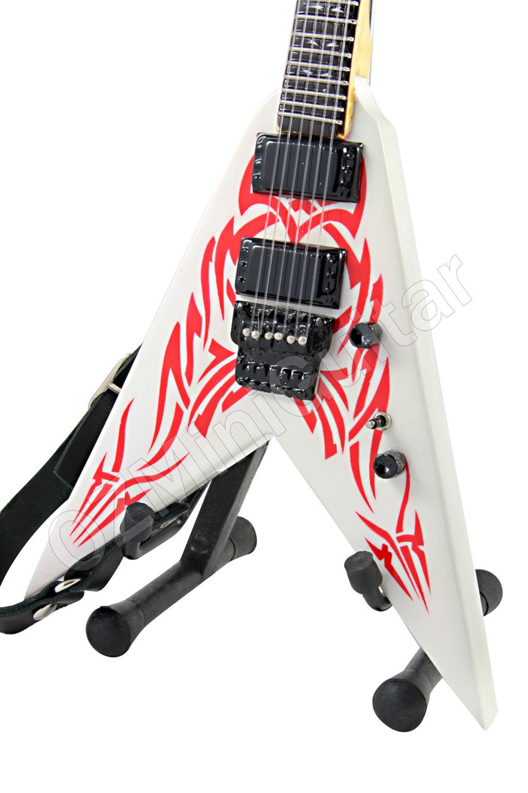 ミニチュアギター ケリーキング SLAYER フライングV ホワイト