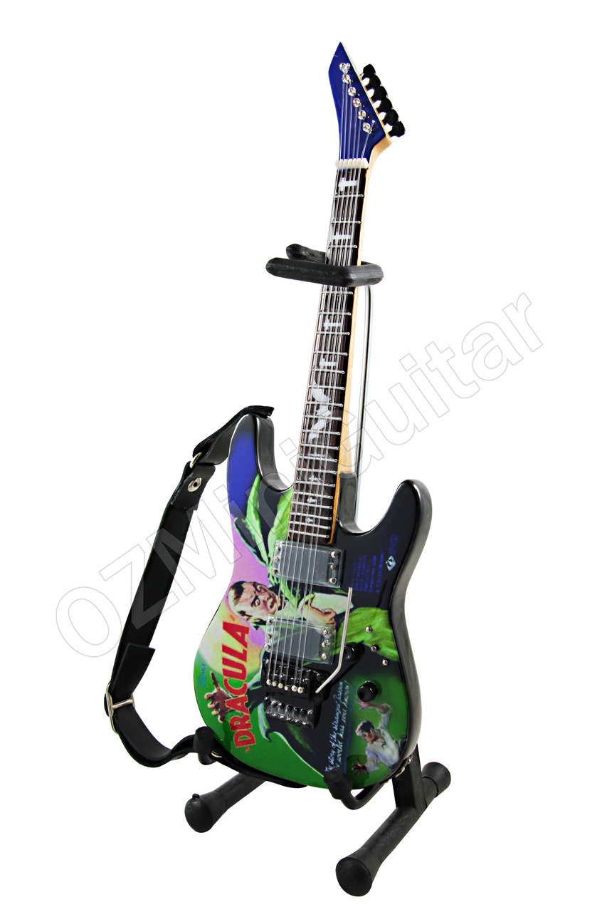 Miniature Guitar Kirk Hammett Metallica DRACULA Art Style - Etsy