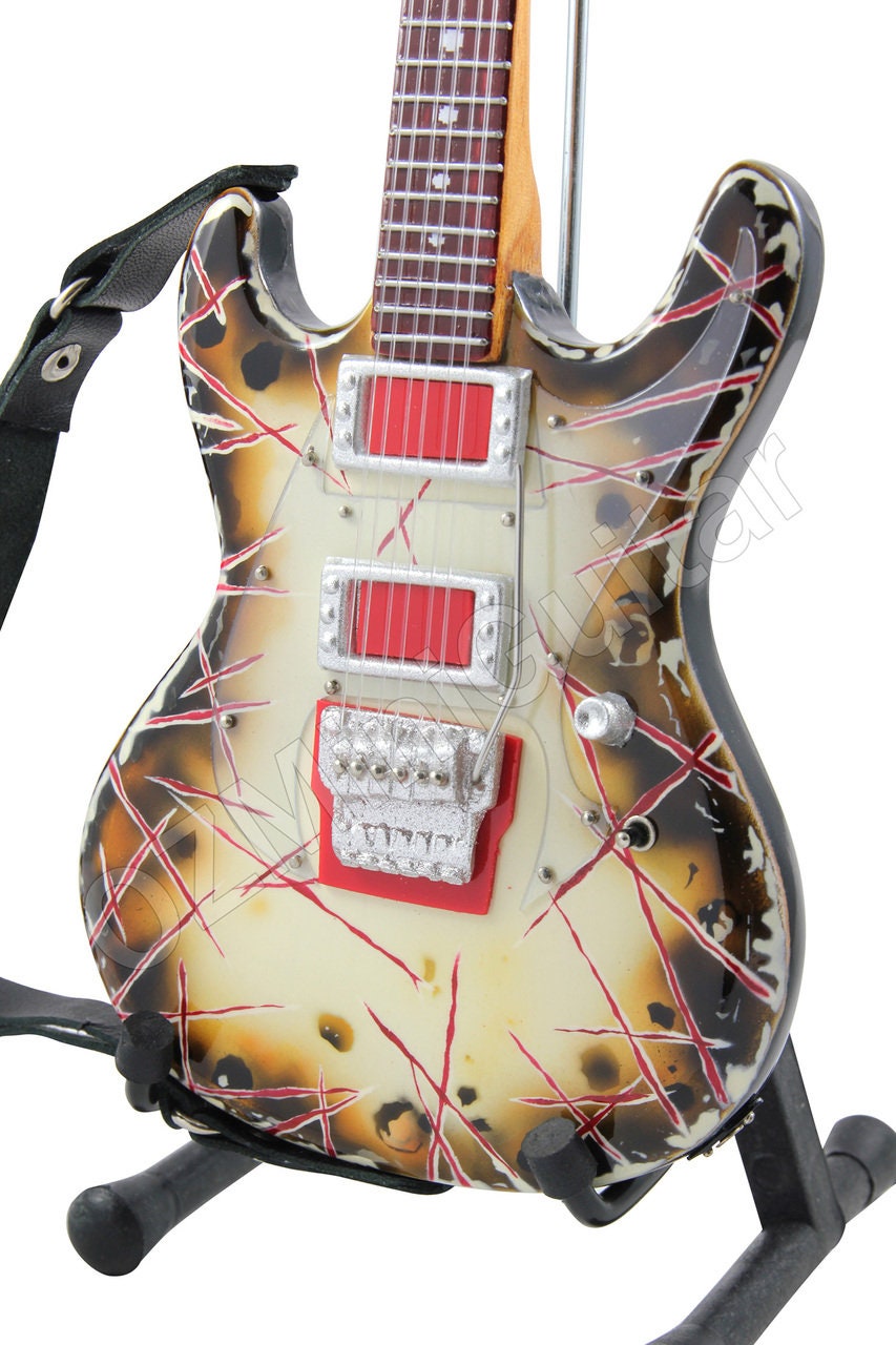 Miniatur Gitarre Richard Z Kruspe Esp Rzk 1 Brennende Signatur Etsy