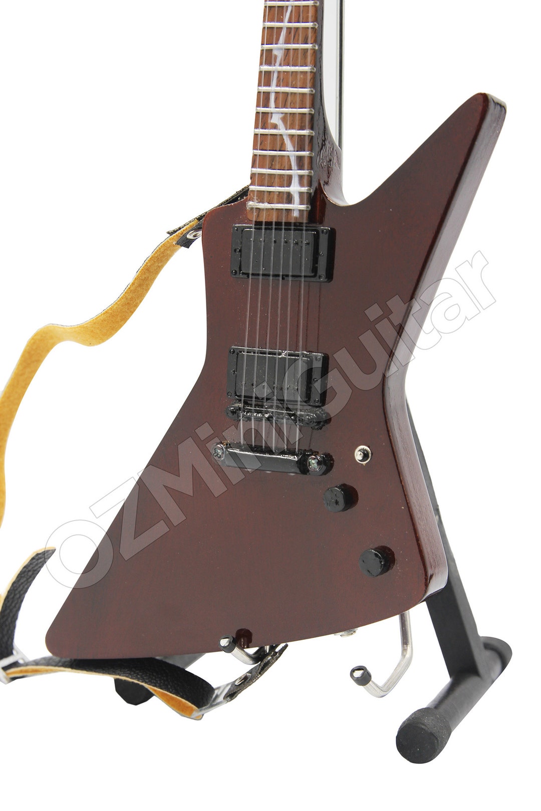 Guitarra Miniatura De James Hetfield (Metallica) - Réplica Coleccionable, 26 Cm, Detalles Realistas