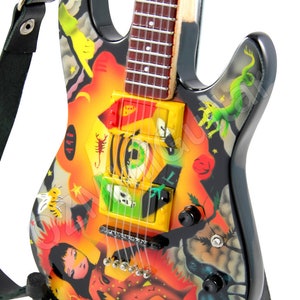 Miniature Guitar Kirk Hammett METALLICA Cult Theme One Eye